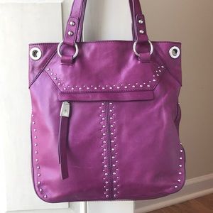 B Makowsky Magenta Shoulder or Crossbody